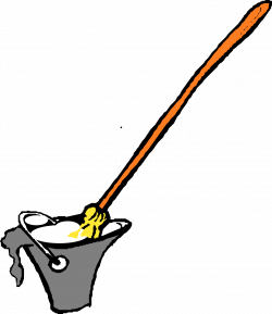 Clipart - Mop and bucket