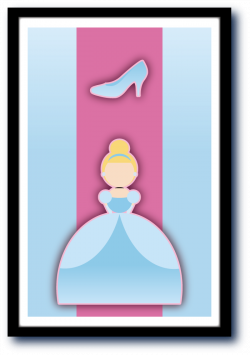 Minimalist Disney Princess Cinderella by velvet-child on DeviantArt