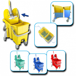 Action-Pro' Professional Double Bucket Mopping System