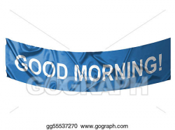 Drawing - Good morning banner. Clipart Drawing gg55537270 ...