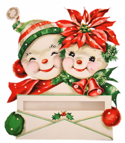 Mr-et-Mme-Snowmens_ded.png | Christmas 2 | Pinterest | Vintage ...