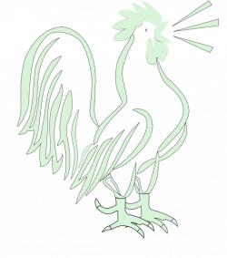 Green Rooster Morning Clip Art at Clker.com - vector clip art online ...