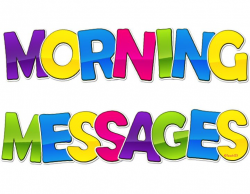 Morning Message Clipart