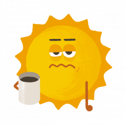 Tired Good Morning Sticker by Mauro Gatti for iOS & Android | GIPHY