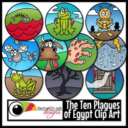 Ten Plagues of Egypt Clip Art (Moses), Ten Plagues Clip Art, Passover Clip  Art, Catholic Clip Art, Religious, Instant Digital Download