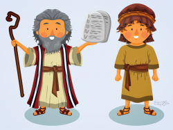 Moses & Isaac • Bible Flat Characters by Naida Jazmin Ochoa ...