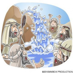 Moses striking the rock | SS Classroom | Moses bible crafts ...