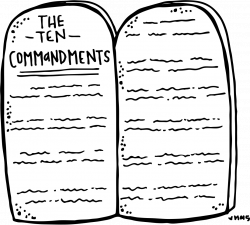 28+ Collection of Ten Commandments Clipart Black And White | High ...