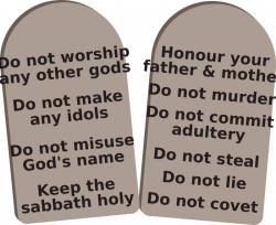 Clipart - Ten Commandments