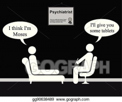 Vector Art - Psychiatrist moses. Clipart Drawing gg90638489 ...
