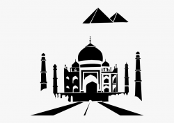 Mosque Arabic Clip Art At Clker - Taj Mahal Clipart Png ...