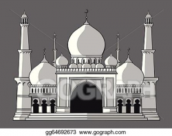 Vector Art - Masjid or mosque. Clipart Drawing gg64692673 ...