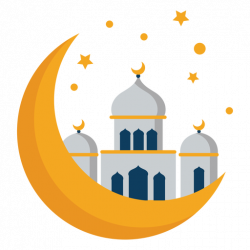 Mosque tower dome crescent star flat - Transparent PNG & SVG ...