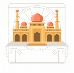 Mosque Islamic Architecture Flat Design - Islam Free PNG ...