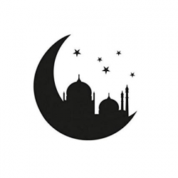 Amazon.com: yongkuiniubi Islamic Muslim Mosque in The Moon ...