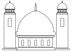 Mosque coloring page | Free Printable Coloring Pages