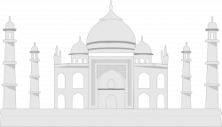 Clipart - Taj Mahal Illustration