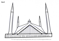 Learn How to Draw Shah Faisal Mosque (Islam) Step by Step ...