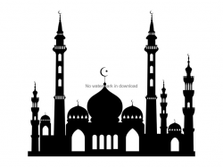 Mosque Clipart, Islam Svg, Muslim Religion Silhouette Clip Art, Mosque  Download Png, Islamic Mosque Svg, Mosque Digital Image