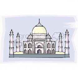 cartoon Taj Mahal clipart. Royalty-free clipart # 164449