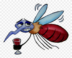Mosquito Clipart Comic - Drunk Mosquito Cartoon - Png ...