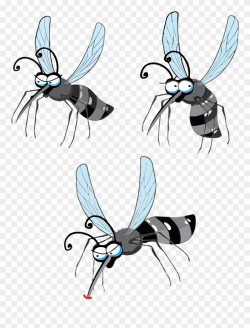 Midges - Cartoon Flying Mosquito Png Clipart (#3697856 ...