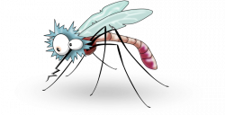 Clipart - Funny Mosquito from side