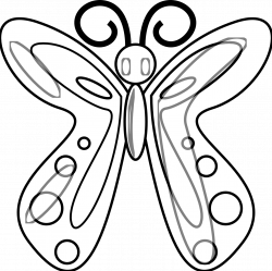 Butterfly 14 Black White Line | Clipart Panda - Free Clipart Images