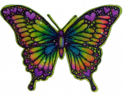 heart butterfly hippy trippy psychedelic Tumblr aesthet...