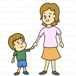 Free Child and Mother Clipart image｜Free Cartoon & Clipart ...