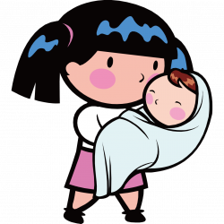 Teenage pregnancy Infant Mother Parent Clip art - Holding a baby ...