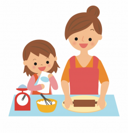 Mother Baking Clipart - Baking With Mom Clipart {#1638405 ...