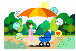 Child care Mother Illustration - Mom push doll car 3774*2568 ...