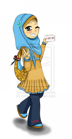 VOTE by nohya.deviantart.com on @DeviantArt | Anime muslimah ...