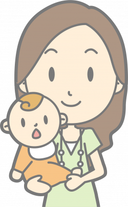Clipart - Mother and Baby (#4)
