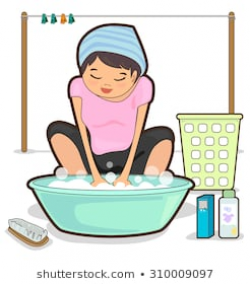 Mother washing clothes clipart » Clipart Portal