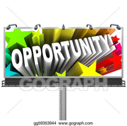 Stock Illustration - Oppotunity sign advertising potential ...