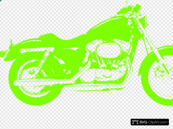 Neon Green Motorcycle Clip art, Icon and SVG - SVG Clipart