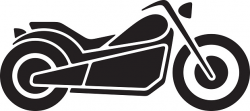 Motorcycle black and white motorcycle clipart in black and ...
