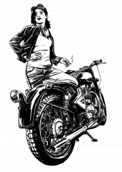 Motorcycle Clipart woman - Free Clipart on Dumielauxepices.net