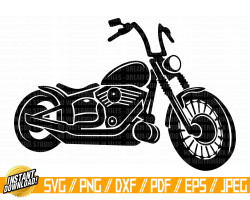 Motorcycle SVG PNG DXF cut files for cricut and silhouette, Motorcycle svg,  Motor Bike Svg, Motorcycle Clipart,