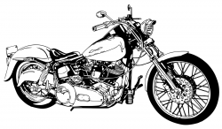 Motorcycle Harley-Davidson Chopper Clip art - Motorcycle ...