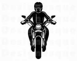 Motorcycle rider svg | Etsy
