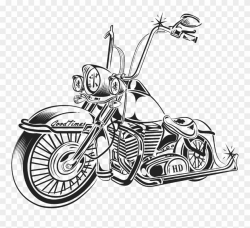 Biker Dog Clip Art Stock - Old School Harley Drawing - Png ...