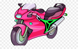 Motorcycle Clipart - Pink Motorcycle Clipart - Png Download ...