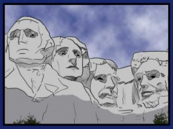 Mount Rushmore Sketch at PaintingValley.com | Explore ...