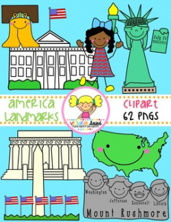 America Landmarks Clipart