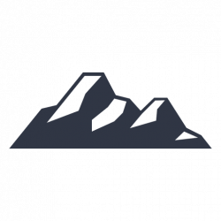 Snow mountain climbing silhouette - Transparent PNG & SVG vector