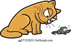 Cat And Mouse Clip Art - Royalty Free - GoGraph