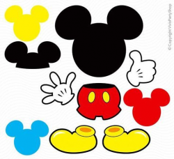 mouse clipart printable #71 | felt pattern | Mickey mouse ...